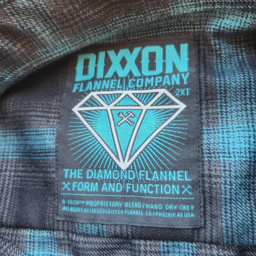 Dixxon The Dimond Flannel Form Function Button Sh… - image 6